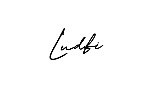 Make a beautiful signature design for name Ludfi. With this signature (AmerikaSignatureDemo-Regular) style, you can create a handwritten signature for free. Ludfi signature style 3 images and pictures png