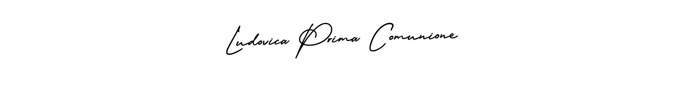 How to Draw Ludovica Prima Comunione signature style? AmerikaSignatureDemo-Regular is a latest design signature styles for name Ludovica Prima Comunione. Ludovica Prima Comunione signature style 3 images and pictures png