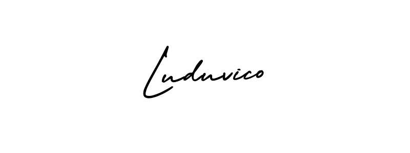 if you are searching for the best signature style for your name Luduvico. so please give up your signature search. here we have designed multiple signature styles  using AmerikaSignatureDemo-Regular. Luduvico signature style 3 images and pictures png