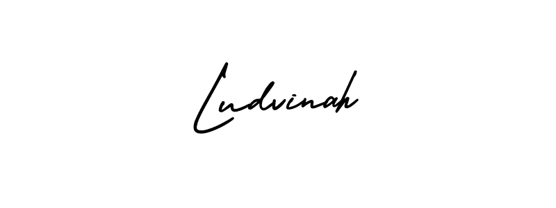 How to Draw Ludvinah signature style? AmerikaSignatureDemo-Regular is a latest design signature styles for name Ludvinah. Ludvinah signature style 3 images and pictures png