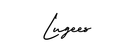 Enhance your business communications with Lugees signature in AmerikaSignatureDemo-Regular lettering. Clean, modern, and universally compatible. Lugees signature style 3 images and pictures png