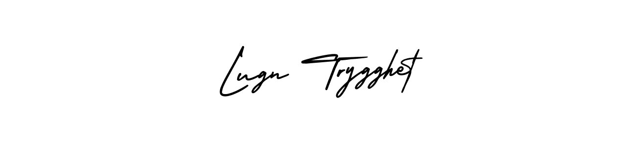 How to make Lugn Trygghet signature? AmerikaSignatureDemo-Regular is a professional autograph style. Create handwritten signature for Lugn Trygghet name. Lugn Trygghet signature style 3 images and pictures png