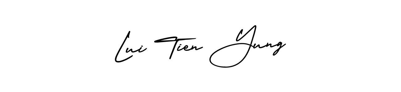 Check out images of Autograph of Lui Tien Yung name. Actor Lui Tien Yung Signature Style. AmerikaSignatureDemo-Regular is a professional sign style online. Lui Tien Yung signature style 3 images and pictures png