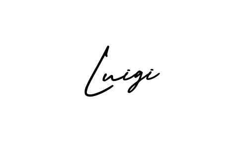 Make a beautiful signature design for name Luigi. With this signature (AmerikaSignatureDemo-Regular) style, you can create a handwritten signature for free. Luigi signature style 3 images and pictures png