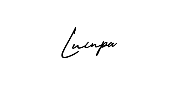 Luinpa stylish signature style. Best Handwritten Sign (AmerikaSignatureDemo-Regular) for my name. Handwritten Signature Collection Ideas for my name Luinpa. Luinpa signature style 3 images and pictures png