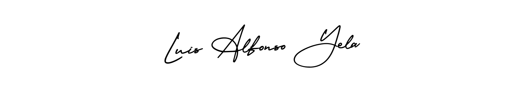Make a short Luis Alfonso Yela signature style. Manage your documents anywhere anytime using AmerikaSignatureDemo-Regular. Create and add eSignatures, submit forms, share and send files easily. Luis Alfonso Yela signature style 3 images and pictures png