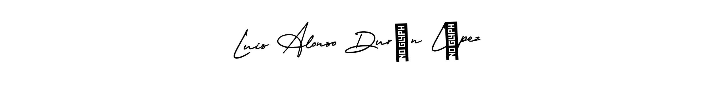 Create a beautiful signature design for name Luis Alonso Durán López. With this signature (AmerikaSignatureDemo-Regular) fonts, you can make a handwritten signature for free. Luis Alonso Durán López signature style 3 images and pictures png