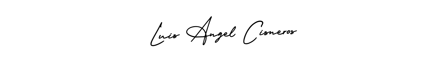 Use a signature maker to create a handwritten signature online. With this signature software, you can design (AmerikaSignatureDemo-Regular) your own signature for name Luis Angel Cisneros. Luis Angel Cisneros signature style 3 images and pictures png