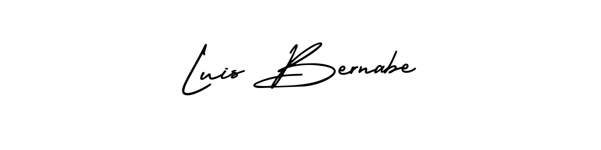 You should practise on your own different ways (AmerikaSignatureDemo-Regular) to write your name (Luis Bernabe) in signature. don't let someone else do it for you. Luis Bernabe signature style 3 images and pictures png