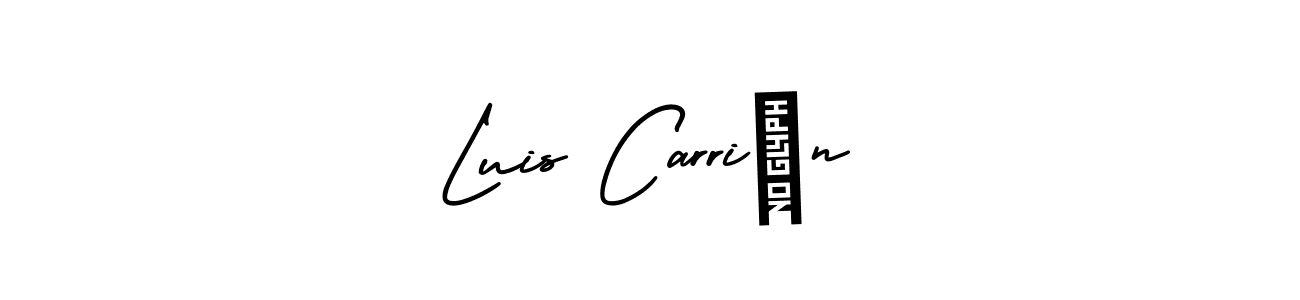 Also we have Luis Carrión name is the best signature style. Create professional handwritten signature collection using AmerikaSignatureDemo-Regular autograph style. Luis Carrión signature style 3 images and pictures png