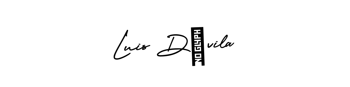 Check out images of Autograph of Luis Dávila name. Actor Luis Dávila Signature Style. AmerikaSignatureDemo-Regular is a professional sign style online. Luis Dávila signature style 3 images and pictures png