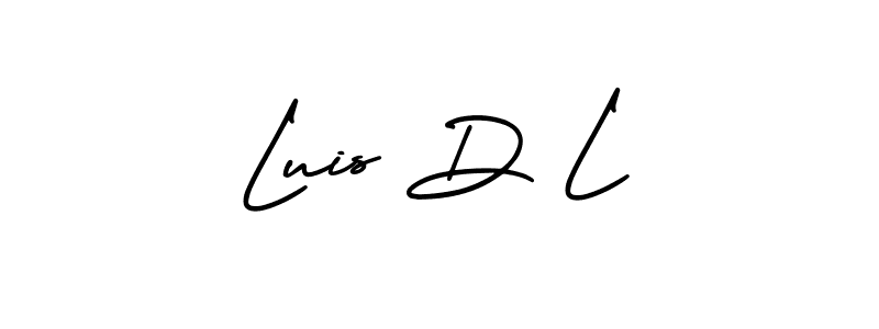 Design your own signature with our free online signature maker. With this signature software, you can create a handwritten (AmerikaSignatureDemo-Regular) signature for name Luis D L. Luis D L signature style 3 images and pictures png