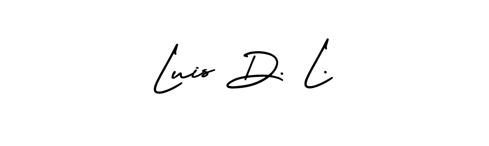 Best and Professional Signature Style for Luis D. L.. AmerikaSignatureDemo-Regular Best Signature Style Collection. Luis D. L. signature style 3 images and pictures png