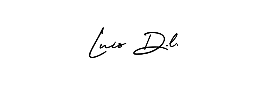 It looks lik you need a new signature style for name Luis D.l.. Design unique handwritten (AmerikaSignatureDemo-Regular) signature with our free signature maker in just a few clicks. Luis D.l. signature style 3 images and pictures png