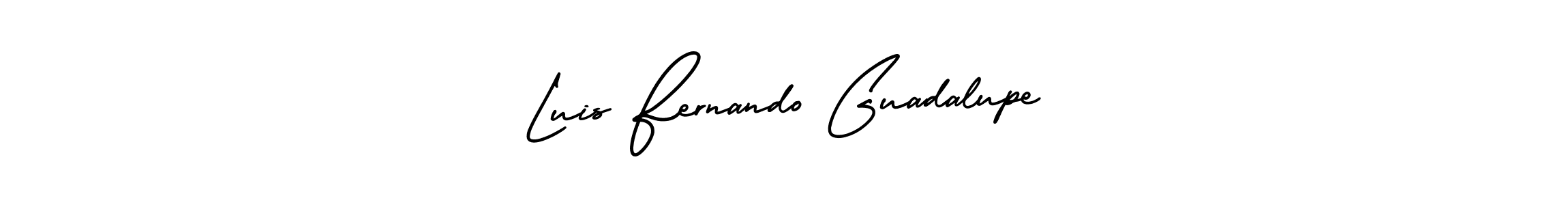 Design your own signature with our free online signature maker. With this signature software, you can create a handwritten (AmerikaSignatureDemo-Regular) signature for name Luis Fernando Guadalupe. Luis Fernando Guadalupe signature style 3 images and pictures png