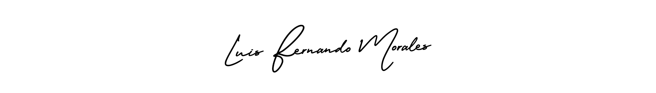 This is the best signature style for the Luis Fernando Morales name. Also you like these signature font (AmerikaSignatureDemo-Regular). Mix name signature. Luis Fernando Morales signature style 3 images and pictures png