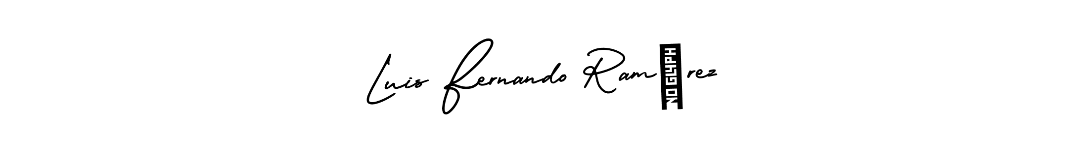 Luis Fernando Ramírez stylish signature style. Best Handwritten Sign (AmerikaSignatureDemo-Regular) for my name. Handwritten Signature Collection Ideas for my name Luis Fernando Ramírez. Luis Fernando Ramírez signature style 3 images and pictures png