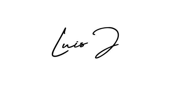 AmerikaSignatureDemo-Regular is a professional signature style that is perfect for those who want to add a touch of class to their signature. It is also a great choice for those who want to make their signature more unique. Get Luis J name to fancy signature for free. Luis J signature style 3 images and pictures png