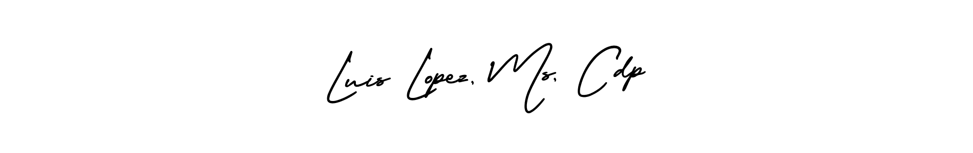 Create a beautiful signature design for name Luis Lopez, Ms, Cdp. With this signature (AmerikaSignatureDemo-Regular) fonts, you can make a handwritten signature for free. Luis Lopez, Ms, Cdp signature style 3 images and pictures png