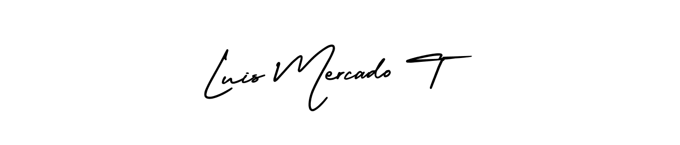 How to make Luis Mercado T signature? AmerikaSignatureDemo-Regular is a professional autograph style. Create handwritten signature for Luis Mercado T name. Luis Mercado T signature style 3 images and pictures png