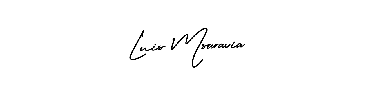 Make a beautiful signature design for name Luis Msaravia. With this signature (AmerikaSignatureDemo-Regular) style, you can create a handwritten signature for free. Luis Msaravia signature style 3 images and pictures png