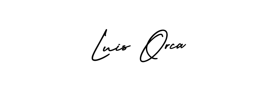 Make a beautiful signature design for name Luis Orca. With this signature (AmerikaSignatureDemo-Regular) style, you can create a handwritten signature for free. Luis Orca signature style 3 images and pictures png