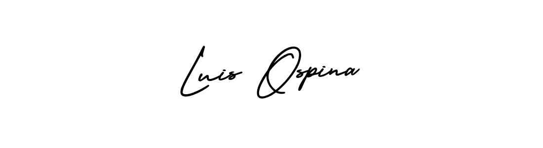 if you are searching for the best signature style for your name Luis Ospina. so please give up your signature search. here we have designed multiple signature styles  using AmerikaSignatureDemo-Regular. Luis Ospina signature style 3 images and pictures png