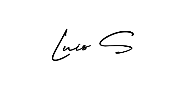 AmerikaSignatureDemo-Regular is a professional signature style that is perfect for those who want to add a touch of class to their signature. It is also a great choice for those who want to make their signature more unique. Get Luis S name to fancy signature for free. Luis S signature style 3 images and pictures png