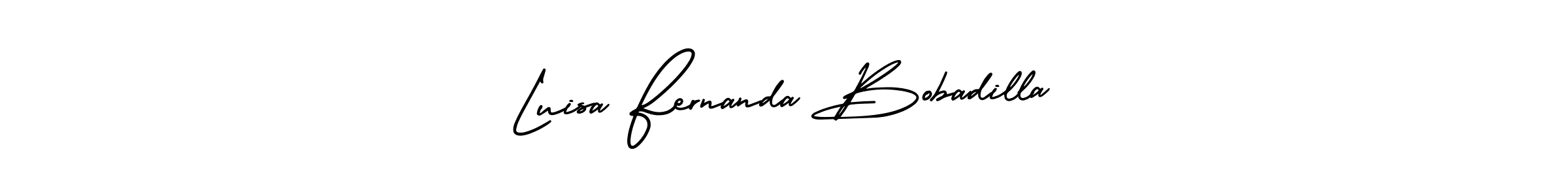 Also we have Luisa Fernanda Bobadilla name is the best signature style. Create professional handwritten signature collection using AmerikaSignatureDemo-Regular autograph style. Luisa Fernanda Bobadilla signature style 3 images and pictures png