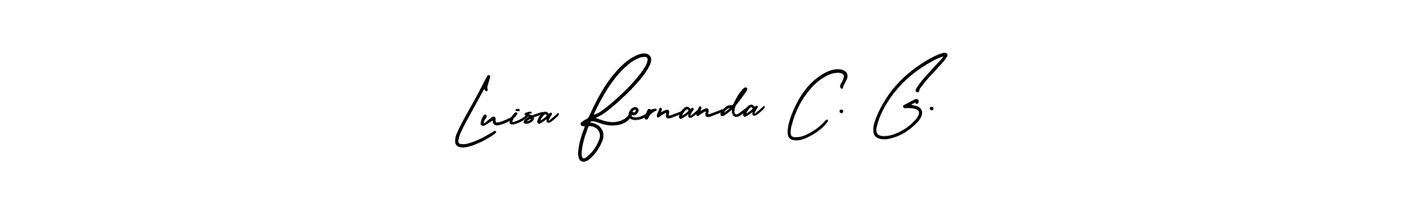 Luisa Fernanda C. G. stylish signature style. Best Handwritten Sign (AmerikaSignatureDemo-Regular) for my name. Handwritten Signature Collection Ideas for my name Luisa Fernanda C. G.. Luisa Fernanda C. G. signature style 3 images and pictures png