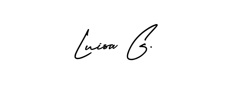 How to make Luisa G. signature? AmerikaSignatureDemo-Regular is a professional autograph style. Create handwritten signature for Luisa G. name. Luisa G. signature style 3 images and pictures png