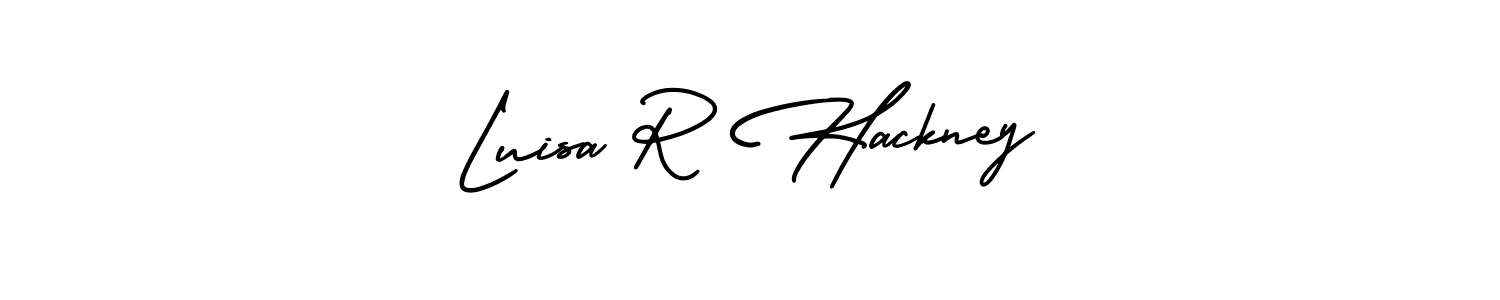 Make a beautiful signature design for name Luisa R Hackney. With this signature (AmerikaSignatureDemo-Regular) style, you can create a handwritten signature for free. Luisa R Hackney signature style 3 images and pictures png