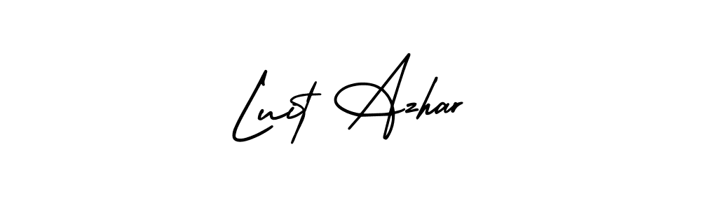 It looks lik you need a new signature style for name Luit Azhar. Design unique handwritten (AmerikaSignatureDemo-Regular) signature with our free signature maker in just a few clicks. Luit Azhar signature style 3 images and pictures png
