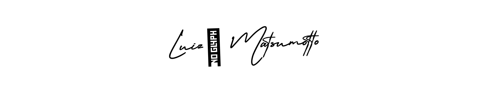 Best and Professional Signature Style for Luizá Matsumotto. AmerikaSignatureDemo-Regular Best Signature Style Collection. Luizá Matsumotto signature style 3 images and pictures png