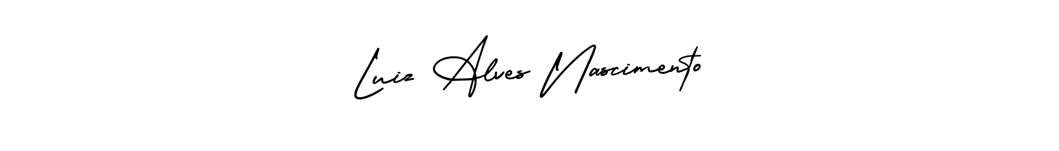 Use a signature maker to create a handwritten signature online. With this signature software, you can design (AmerikaSignatureDemo-Regular) your own signature for name Luiz Alves Nascimento. Luiz Alves Nascimento signature style 3 images and pictures png