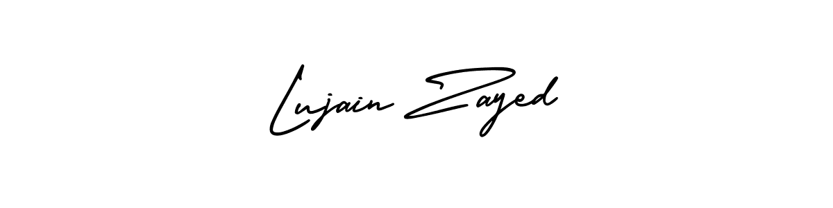 Make a beautiful signature design for name Lujain Zayed. With this signature (AmerikaSignatureDemo-Regular) style, you can create a handwritten signature for free. Lujain Zayed signature style 3 images and pictures png