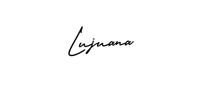 Use a signature maker to create a handwritten signature online. With this signature software, you can design (AmerikaSignatureDemo-Regular) your own signature for name Lujuana. Lujuana signature style 3 images and pictures png