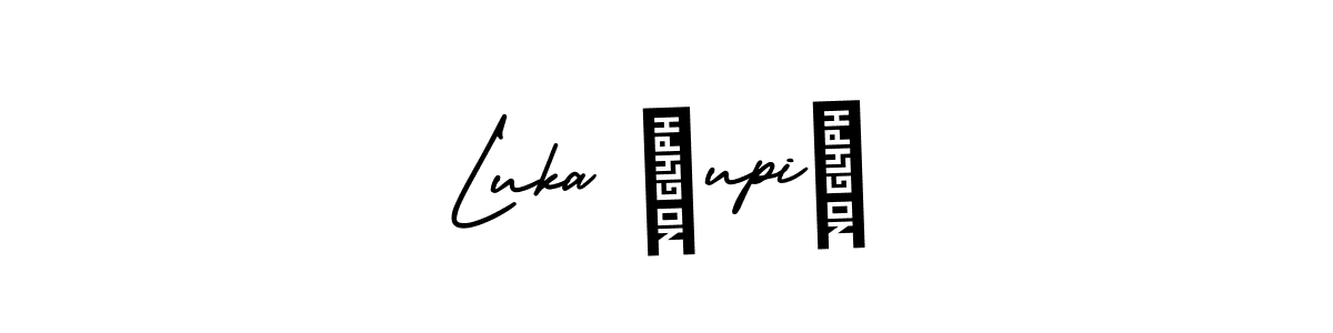 Create a beautiful signature design for name Luka Ćupić. With this signature (AmerikaSignatureDemo-Regular) fonts, you can make a handwritten signature for free. Luka Ćupić signature style 3 images and pictures png