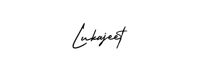 Lukajeet stylish signature style. Best Handwritten Sign (AmerikaSignatureDemo-Regular) for my name. Handwritten Signature Collection Ideas for my name Lukajeet. Lukajeet signature style 3 images and pictures png