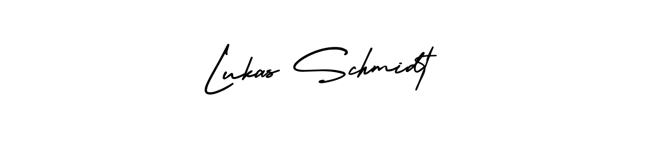 Lukas Schmidt stylish signature style. Best Handwritten Sign (AmerikaSignatureDemo-Regular) for my name. Handwritten Signature Collection Ideas for my name Lukas Schmidt. Lukas Schmidt signature style 3 images and pictures png