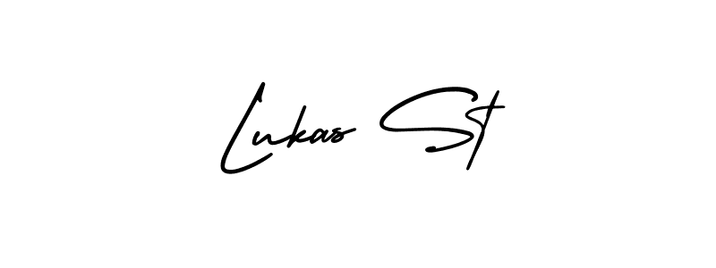 Design your own signature with our free online signature maker. With this signature software, you can create a handwritten (AmerikaSignatureDemo-Regular) signature for name Lukas St. Lukas St signature style 3 images and pictures png
