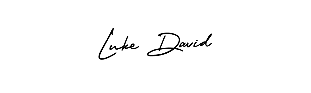 Design your own signature with our free online signature maker. With this signature software, you can create a handwritten (AmerikaSignatureDemo-Regular) signature for name Luke David. Luke David signature style 3 images and pictures png