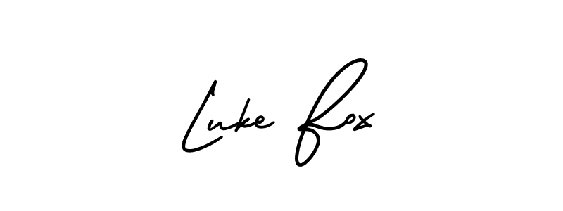 Make a beautiful signature design for name Luke Fox. With this signature (AmerikaSignatureDemo-Regular) style, you can create a handwritten signature for free. Luke Fox signature style 3 images and pictures png