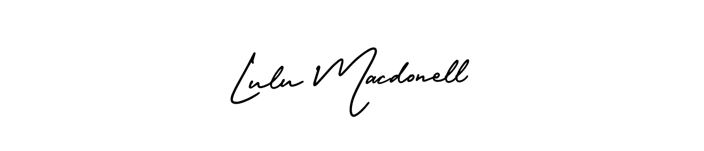 It looks lik you need a new signature style for name Lulu Macdonell. Design unique handwritten (AmerikaSignatureDemo-Regular) signature with our free signature maker in just a few clicks. Lulu Macdonell signature style 3 images and pictures png