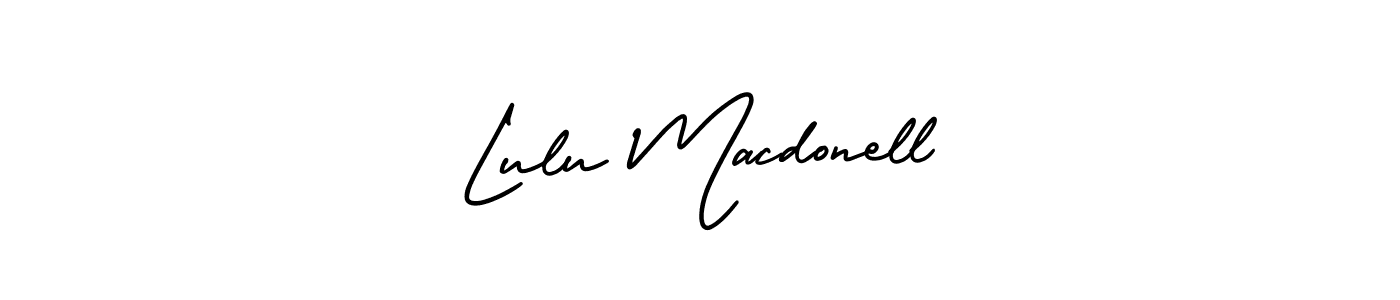 How to Draw Lulu Macdonell signature style? AmerikaSignatureDemo-Regular is a latest design signature styles for name Lulu Macdonell. Lulu Macdonell signature style 3 images and pictures png