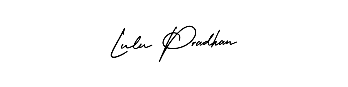if you are searching for the best signature style for your name Lulu Pradhan. so please give up your signature search. here we have designed multiple signature styles  using AmerikaSignatureDemo-Regular. Lulu Pradhan signature style 3 images and pictures png