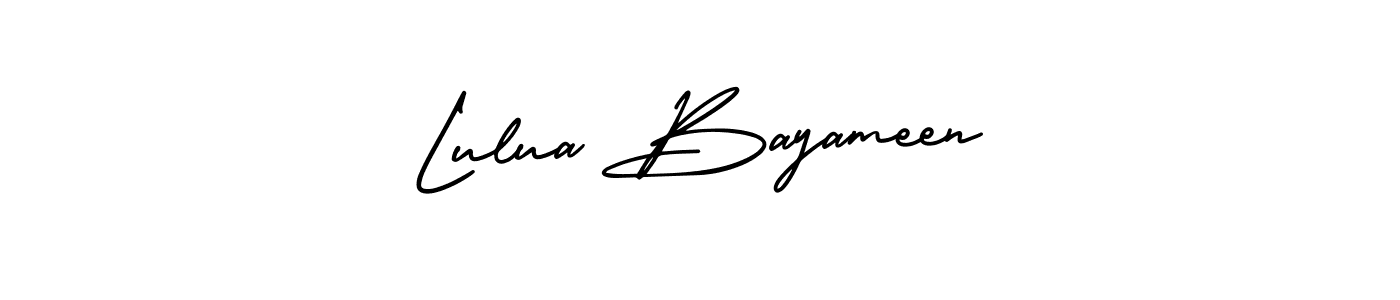 Make a beautiful signature design for name Lulua Bayameen. Use this online signature maker to create a handwritten signature for free. Lulua Bayameen signature style 3 images and pictures png