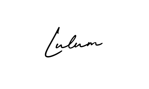 How to make Lulum signature? AmerikaSignatureDemo-Regular is a professional autograph style. Create handwritten signature for Lulum name. Lulum signature style 3 images and pictures png