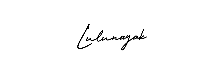 This is the best signature style for the Lulunayak name. Also you like these signature font (AmerikaSignatureDemo-Regular). Mix name signature. Lulunayak signature style 3 images and pictures png