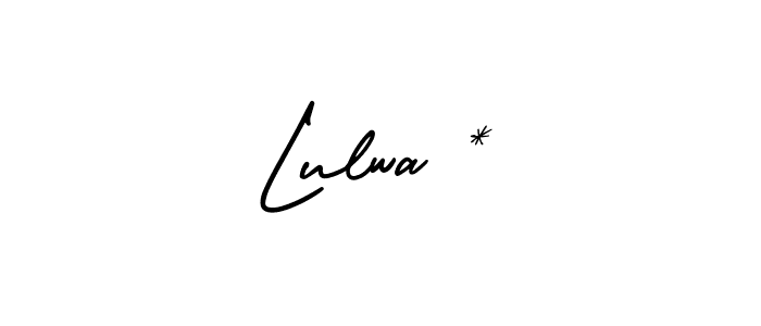 Make a short Lulwa * signature style. Manage your documents anywhere anytime using AmerikaSignatureDemo-Regular. Create and add eSignatures, submit forms, share and send files easily. Lulwa * signature style 3 images and pictures png